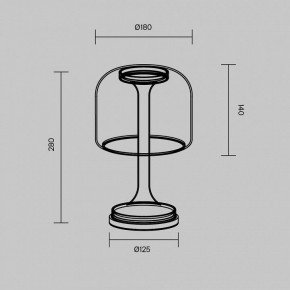 Настольная лампа декоративная Maytoni Spirito MOD286TL-L8W3K в Сургуте - surgut.ok-mebel.com | фото 4