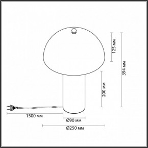 Настольная лампа декоративная Odeon Light Rufina 7088/2T в Сургуте - surgut.ok-mebel.com | фото 4