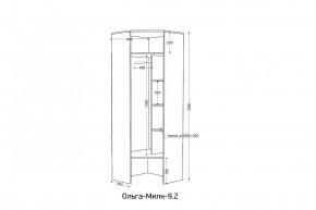 ОЛЬГА-МИЛК 9.2 Шкаф угловой с зеркалом в Сургуте - surgut.ok-mebel.com | фото 2