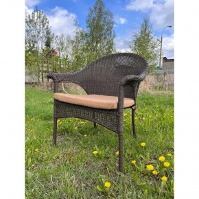 Плетеное кресло LV-140B-Brown с подушкой в комплекте в Сургуте - surgut.ok-mebel.com | фото 1