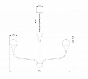 Подвесная люстра Eurosvet Calyx 60169/8 никель в Сургуте - surgut.ok-mebel.com | фото 3