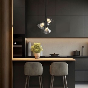 Подвесная люстра Eurosvet Enigma 70161/3 черный в Сургуте - surgut.ok-mebel.com | фото 3
