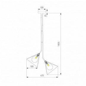 Подвесная люстра Eurosvet Enigma 70161/3 черный в Сургуте - surgut.ok-mebel.com | фото 4