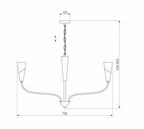 Подвесная люстра Eurosvet Rhyton 60167/6 латунь в Сургуте - surgut.ok-mebel.com | фото 5