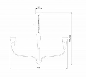 Подвесная люстра Eurosvet Rhyton 60167/8 латунь в Сургуте - surgut.ok-mebel.com | фото 6