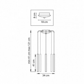 Подвесная люстра Lightstar Tubo L5T747247 в Сургуте - surgut.ok-mebel.com | фото 3