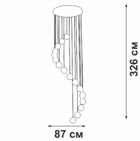 Подвесная люстра Vitaluce V2893 V2893-9/16S в Сургуте - surgut.ok-mebel.com | фото 4