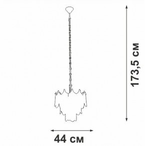 Подвесная люстра Vitaluce V58120 V58120-8/5 в Сургуте - surgut.ok-mebel.com | фото 3