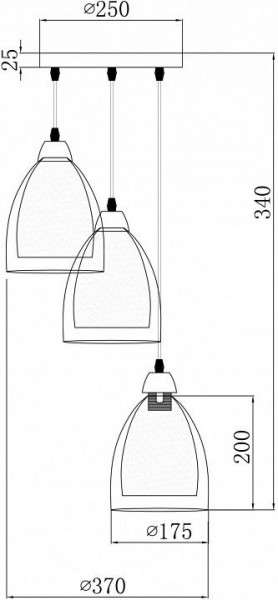 Подвесной светильник Freya Astery FR5375PL-03CH1 в Сургуте - surgut.ok-mebel.com | фото 2