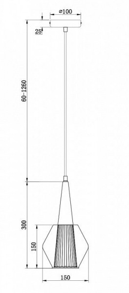 Подвесной светильник Freya Copita FR8008PL-01GB в Сургуте - surgut.ok-mebel.com | фото 1