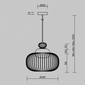 Подвесной светильник Maytoni Levitation MOD376PL-01G в Сургуте - surgut.ok-mebel.com | фото 5