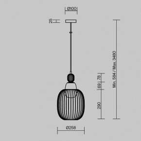 Подвесной светильник Maytoni Levitation MOD376PL-01G1 в Сургуте - surgut.ok-mebel.com | фото 5