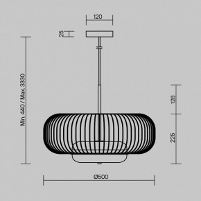 Подвесной светильник Maytoni Levitation MOD376PL-L30G3K в Сургуте - surgut.ok-mebel.com | фото 5