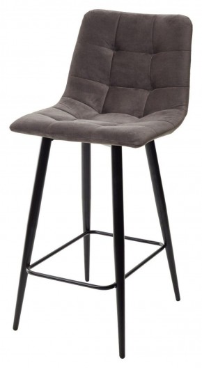 Полубарный стул CHILLI-QB графит #14, велюр / черный каркас (H=66cm) М-City в Сургуте - surgut.ok-mebel.com | фото