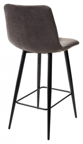 Полубарный стул CHILLI-QB графит #14, велюр / черный каркас (H=66cm) М-City в Сургуте - surgut.ok-mebel.com | фото 4