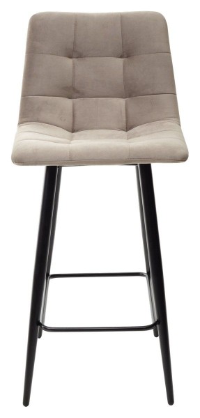 Полубарный стул CHILLI-QB латте #25, велюр / черный каркас (H=66cm) М-City в Сургуте - surgut.ok-mebel.com | фото