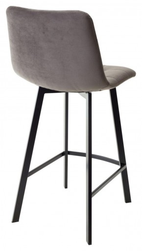 Полубарный стул CHILLI-QB SQUARE графит #14, велюр / черный каркас (H=66cm) М-City в Сургуте - surgut.ok-mebel.com | фото 3