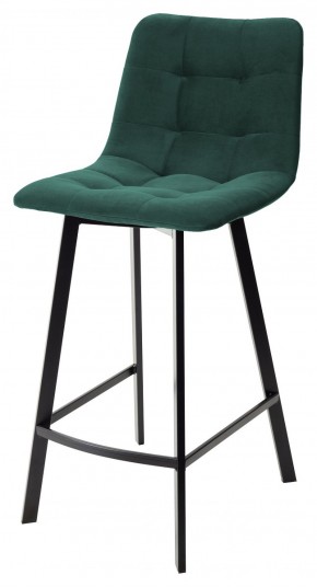 Полубарный стул CHILLI-QB SQUARE зеленый #19, велюр / черный каркас (H=66cm) М-City в Сургуте - surgut.ok-mebel.com | фото