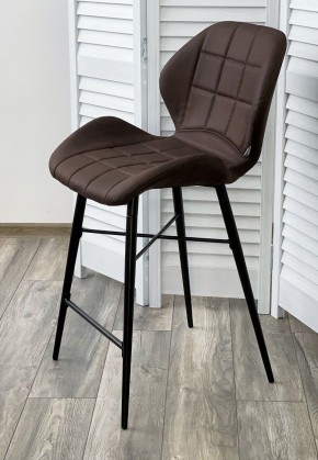Полубарный стул MARCEL COWBOY-#800 темно-коричневый (H=65cm), ткань микрофибра М-City в Сургуте - surgut.ok-mebel.com | фото 2