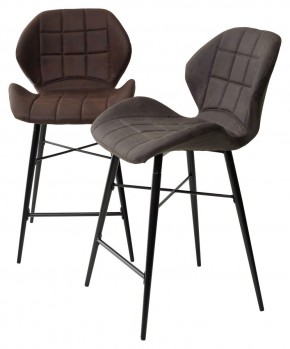 Полубарный стул MARCEL COWBOY-#800 темно-коричневый (H=65cm), ткань микрофибра М-City в Сургуте - surgut.ok-mebel.com | фото 5