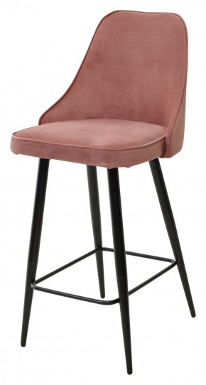 Полубарный стул NEPAL-PB РОЗОВЫЙ #15, велюр/ черный каркас (H=68cm) М-City в Сургуте - surgut.ok-mebel.com | фото 1