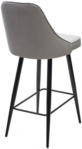 Полубарный стул NEPAL-PB СВЕТЛО- СЕРЫЙ BM-4, велюр/ черный каркас (H=68cm) М-City в Сургуте - surgut.ok-mebel.com | фото 4