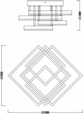 Потолочная люстра Escada Union 10229/4LED White в Сургуте - surgut.ok-mebel.com | фото 6