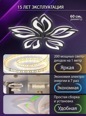 Потолочная люстра Natali Kovaltseva FORTUNA LED LAMPS 81107/5C в Сургуте - surgut.ok-mebel.com | фото 5