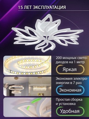 Потолочная люстра Natali Kovaltseva RIF LED LAMPS 81118/5C в Сургуте - surgut.ok-mebel.com | фото 5