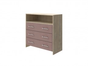 PROxSON Комод Varna (ЛДСП Бунратти+ткань Бунратти/Ultra Горячий шоколад) 90x40 в Сургуте - surgut.ok-mebel.com | фото