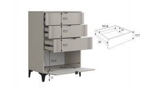 РИЧ Гостиная (модульная) кашемир в Сургуте - surgut.ok-mebel.com | фото 6