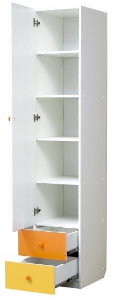 Шкаф 1-но дверный с ящиками и зеркалом Радуга (400) в Сургуте - surgut.ok-mebel.com | фото 2