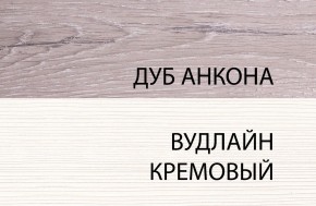 Шкаф 1DG, OLIVIA, цвет вудлайн крем/дуб анкона в Сургуте - surgut.ok-mebel.com | фото 3