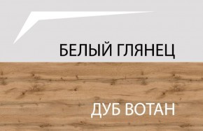 Шкаф 2DG с полками, TAURUS, цвет белый/дуб вотан в Сургуте - surgut.ok-mebel.com | фото 4