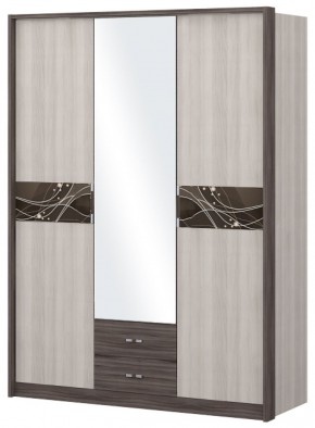Шкаф 3-х дверный с зеркалом Шк68.2 МС Николь в Сургуте - surgut.ok-mebel.com | фото