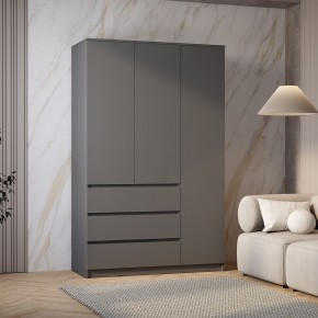Шкаф 3-х створчатый Симпл ШК-08 (графит) в Сургуте - surgut.ok-mebel.com | фото 3