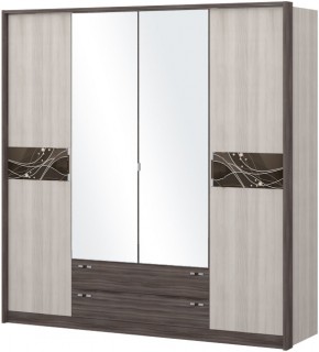 Шкаф 4-х дверный с зеркалом Шк69.2 МС Николь в Сургуте - surgut.ok-mebel.com | фото