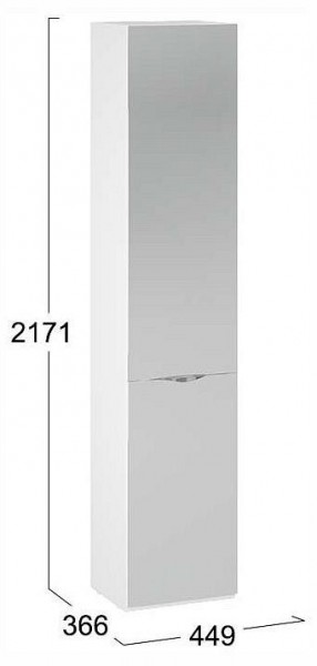 Шкаф для белья Глосс СМ-319.07.012 в Сургуте - surgut.ok-mebel.com | фото 4