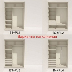 Шкаф-купе 1600 серии SOFT D1+D3+B2+PL1 (2 ящика+1штанга) профиль «Графит» в Сургуте - surgut.ok-mebel.com | фото 5