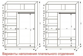 Шкаф-купе 1600 серии SOFT D6+D4+B2+PL2 (2 ящика+1штанга+1 полка) профиль «Капучино» в Сургуте - surgut.ok-mebel.com | фото 8