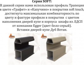 Шкаф-купе 1800 серии SOFT D1+D3+B2+PL1 (2 ящика+1штанга) профиль «Графит» в Сургуте - surgut.ok-mebel.com | фото 11