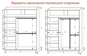 Шкаф-купе 1800 серии SOFT D1+D3+B2+PL1 (2 ящика+1штанга) профиль «Графит» в Сургуте - surgut.ok-mebel.com | фото 7