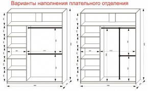 Шкаф-купе 1800 серии SOFT D8+D2+B2+PL4 (2 ящика+F обр.штанга) профиль «Графит» в Сургуте - surgut.ok-mebel.com | фото 8