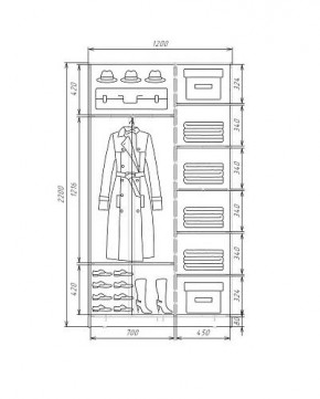 Шкаф-купе ХИТ 22-4-12-66 (420) в Сургуте - surgut.ok-mebel.com | фото 5