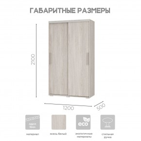Шкаф-купе ШКК-11 (ясень белый) в Сургуте - surgut.ok-mebel.com | фото 7