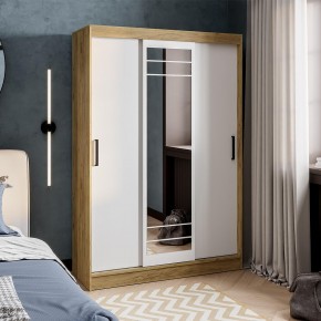 Шкаф-купе Тео ШКК-02 (крафт/белый) в Сургуте - surgut.ok-mebel.com | фото