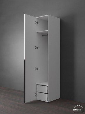 Шкаф Linnea MHR-1-3 2050х400х510 (Белый-М 11.1.2) в Сургуте - surgut.ok-mebel.com | фото 5