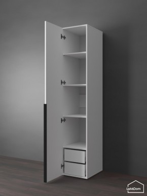 Шкаф Linnea MHR-1-3 2050х400х510 (Белый-М 11.1.2) в Сургуте - surgut.ok-mebel.com | фото 5