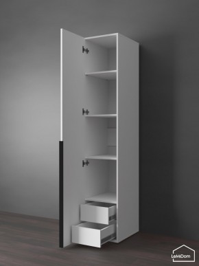 Шкаф Linnea MHR-1-3 2050х400х510 (Белый-М 11.1.2) в Сургуте - surgut.ok-mebel.com | фото 6