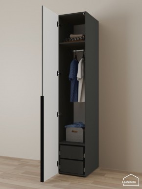 Шкаф Linnea MHR-1-3 2050х400х510 (Графит-М 11.1.25) в Сургуте - surgut.ok-mebel.com | фото 5